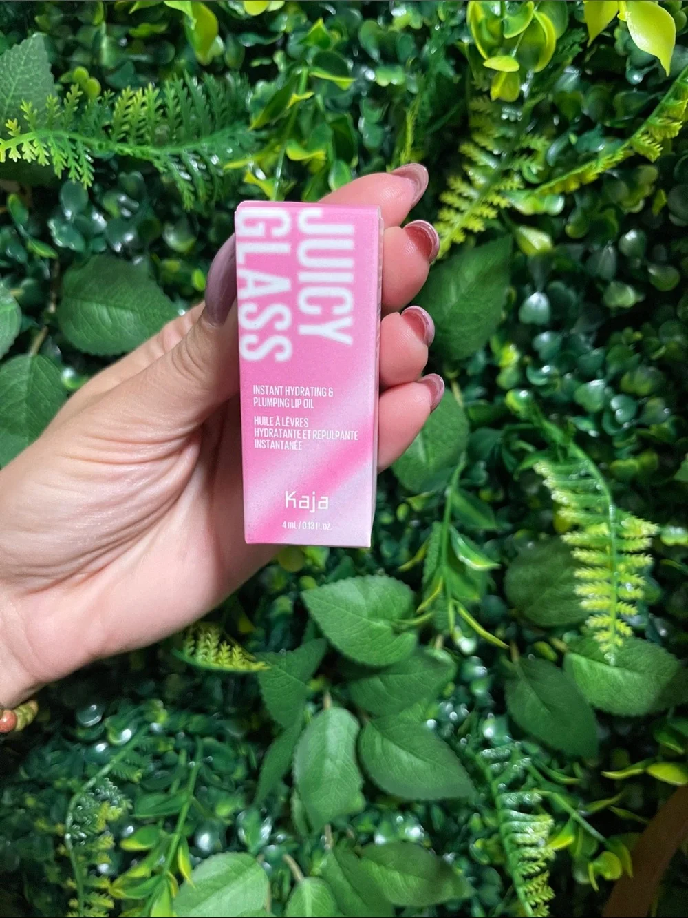 Kaja Juicy Glass Hydrating  Lip Oil - Raspberry Refresher 02